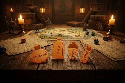 D&D Potion Bottle Acrylic Tracker Set