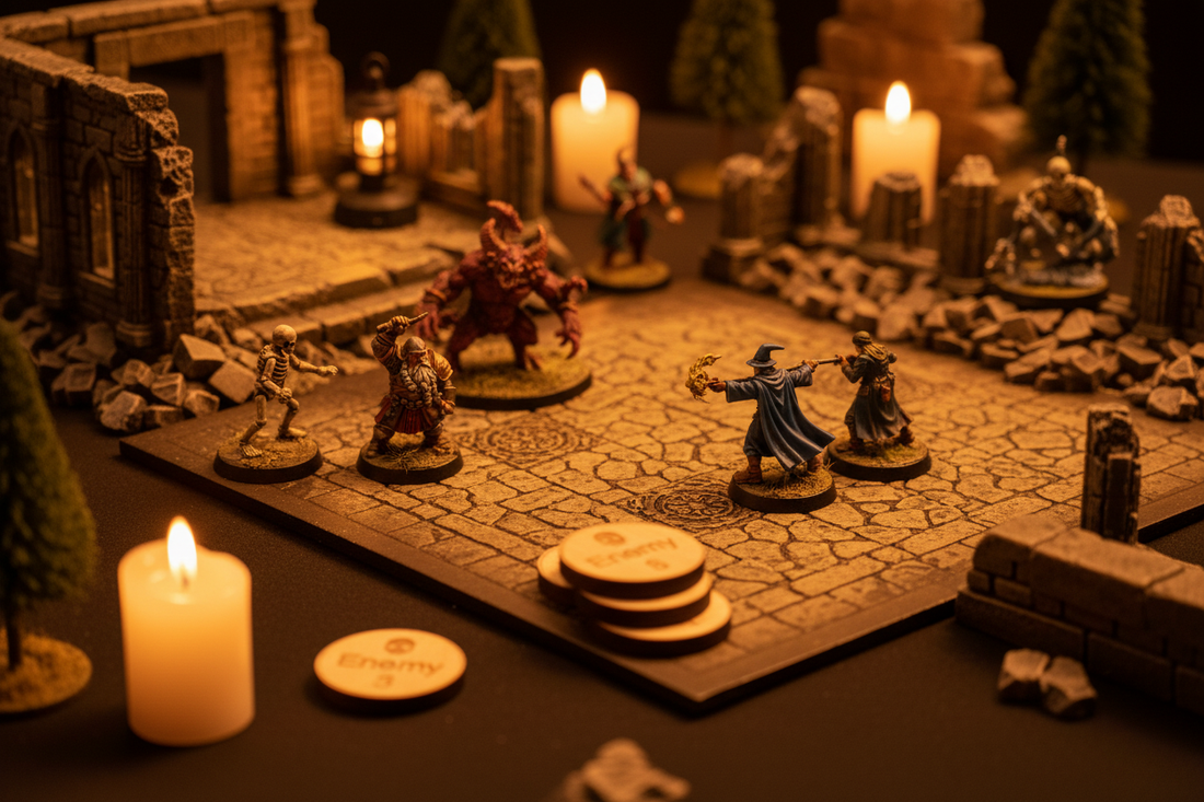 D&D Initiative Tracker Tokens - Enemy Markers Set