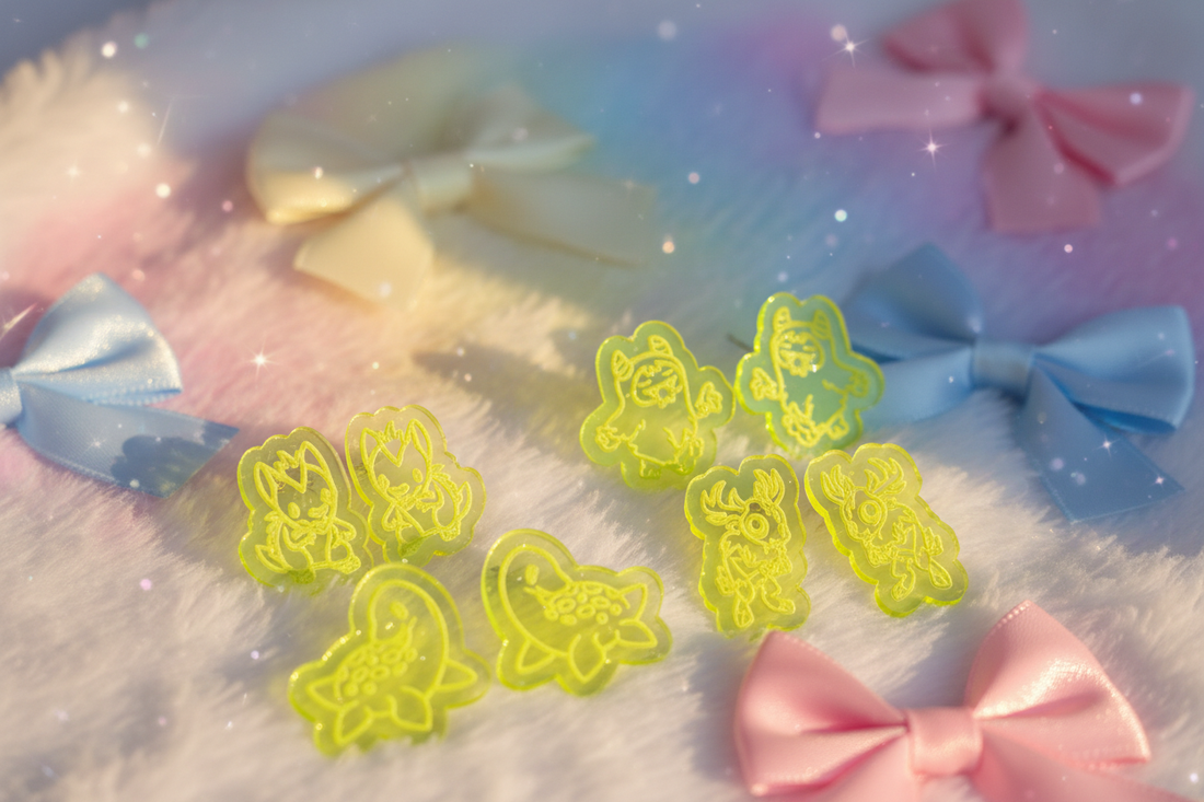 Chibi Cryptids-Stud Earrings 1 pair