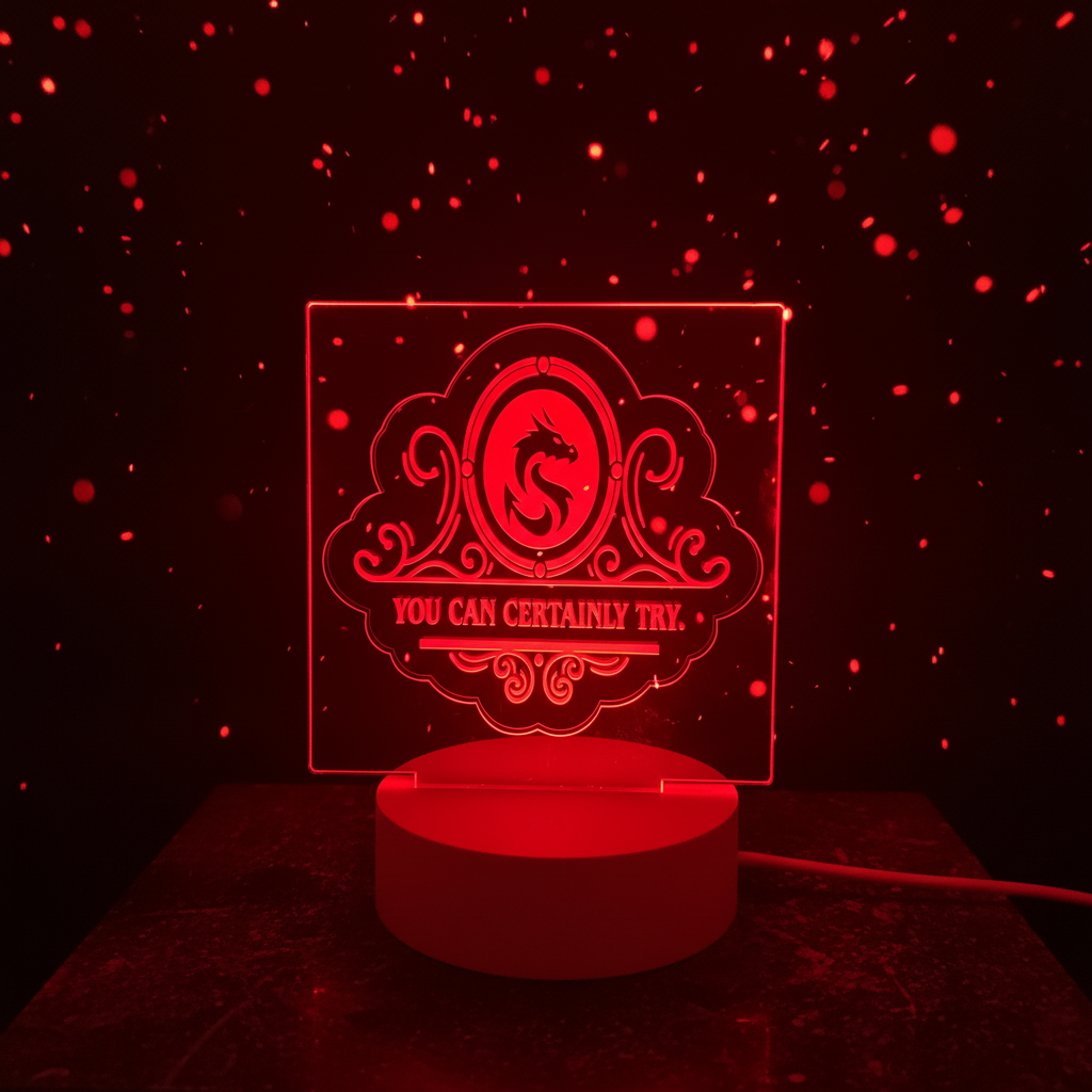 4" Plastic Base - Red Dragon