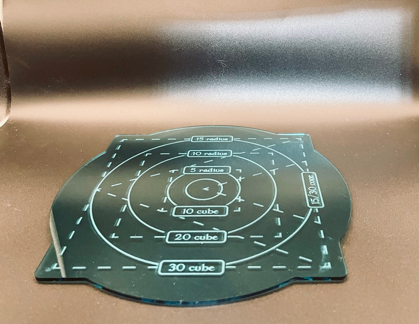 Acrylic Range Ring - Standard Tabletop Gaming Template for D&D and RPGs