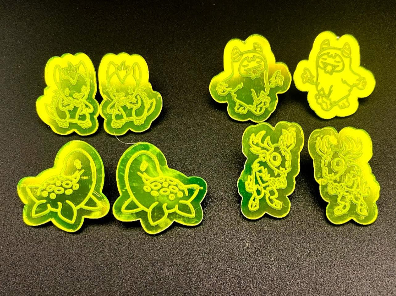 Chibi Cryptids-Stud Earrings 1 pair