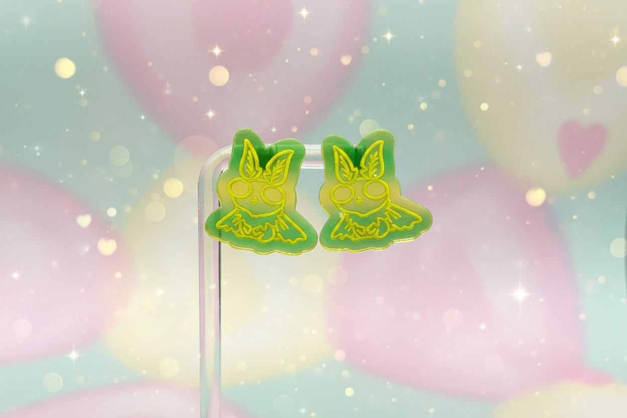 Kawaii Character Earrings - Dreamy Pastel Scene